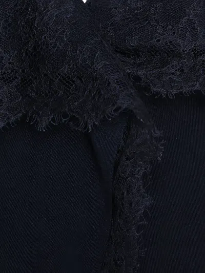 Pre-owned Valentino Lace-trim Wool Cardigan