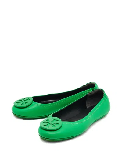 Pre-owned Tory Burch Leather Ballet Flats