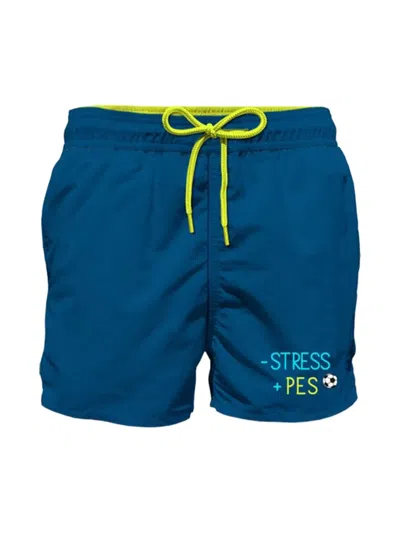 Mc2 Saint Barth Drawstring-waist Swim Shorts In Blue