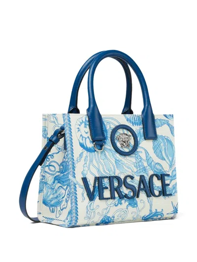 Versace Underwater Barocco La Medusa Mini Tote Bag