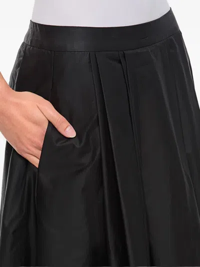 Casey Casey Anarchic Pleated Midi Skirt In Black