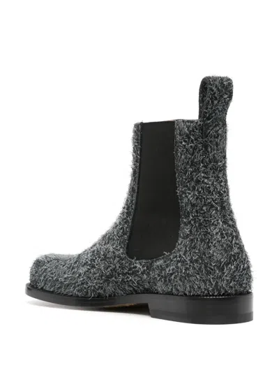 Loewe Campo Chelsea Boot In Brushed Suede In Black