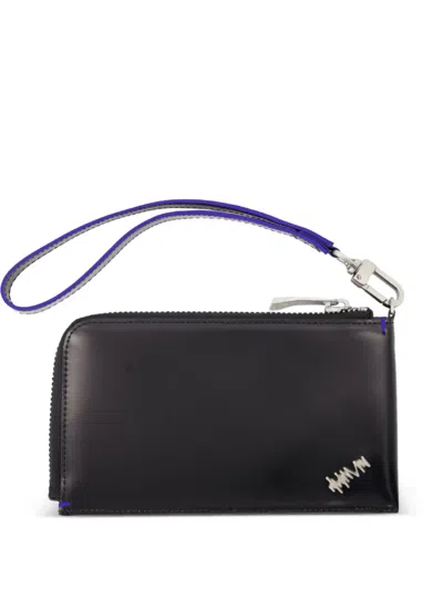 Ader Error Zip-around Leather Wallet In Black