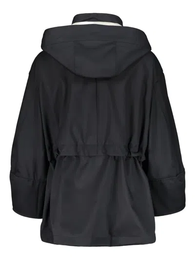 Moorer Technical Fabric Waterproof Jacket In Black