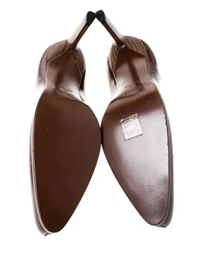Pre-owned Prada Patent Leather Square Toe Pumps