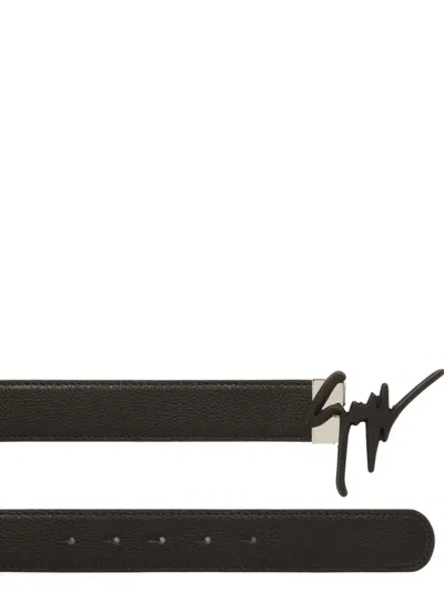 Giuseppe Zanotti Giuseppe Leather Belt In Black