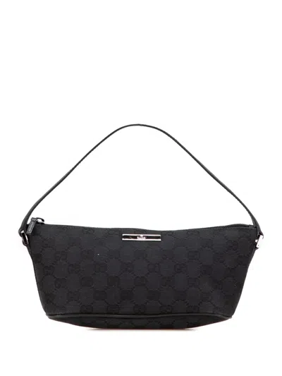 Pre-owned Gucci 2000-2015 Gg Canvas Boat Shoulder Bag