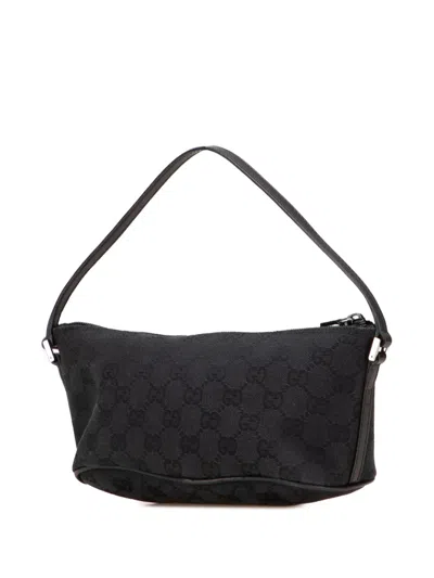 Pre-owned Gucci 2000-2015 Gg Canvas Boat Shoulder Bag