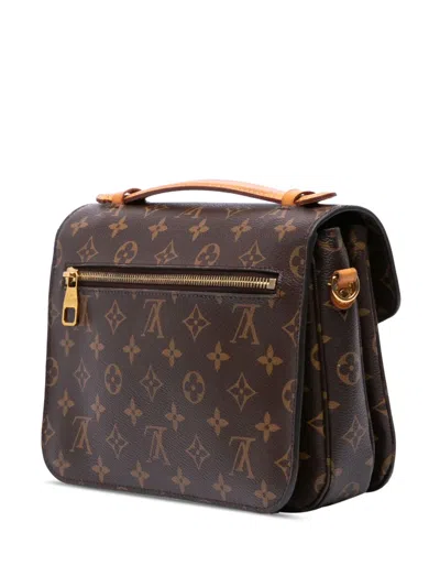 Pre-owned Louis Vuitton 2018 Monogram Pochette Metis Satchel