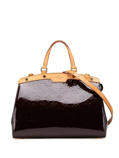 Pre-owned Louis Vuitton 2010 Monogram Vernis Brea Mm Satchel