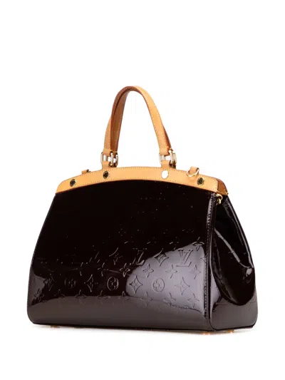 Pre-owned Louis Vuitton 2010 Monogram Vernis Brea Mm Satchel
