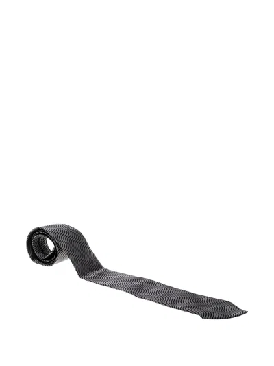 Pre-owned Gucci 2024 Wave-patterned Tie