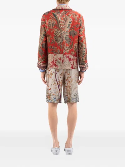 Pierre-louis Mascia Aloe Double-breasted Blazer In Red