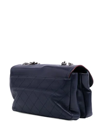 Pre-owned Chanel 2018 Paris-greece Calfskin Archi Chic Flap Satchel
