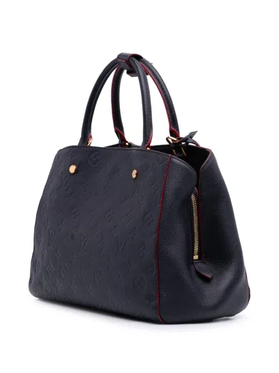 Pre-owned Louis Vuitton 2018 Monogram Empreinte Montaigne Mm Satchel