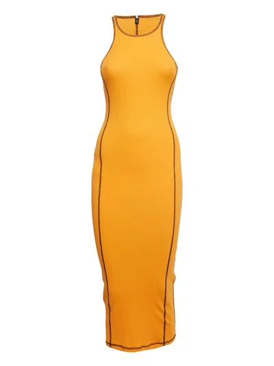 Pre-owned Alexander Mcqueen Ribbed Seam-detail Dress