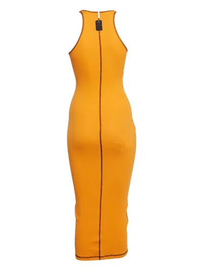 Pre-owned Alexander Mcqueen Ribbed Seam-detail Dress