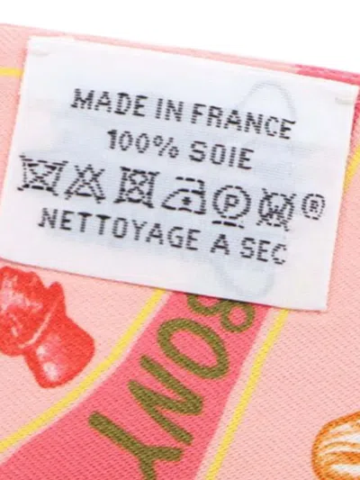 Pre-owned Hermes 2010-2025 Funny Ice Cream Silk Twilly Scarf Scarves