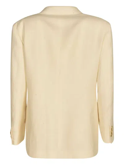 Blazé Milano Classic Two Buttons Blazer In Nude