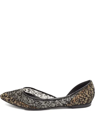 Pre-owned Bottega Veneta Lace Ballet Flats