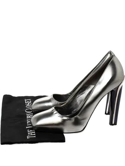 Pre-owned Alexander Mcqueen 135mm Leather Pumps