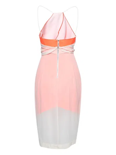 Pre-owned Dion Lee Two-tone Design Midi Dress