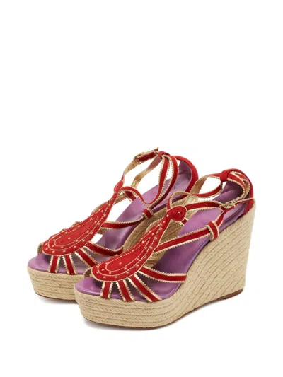 Pre-owned Hermes 13mm Wedge-heel Espadrilles