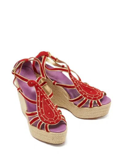 Pre-owned Hermes 13mm Wedge-heel Espadrilles