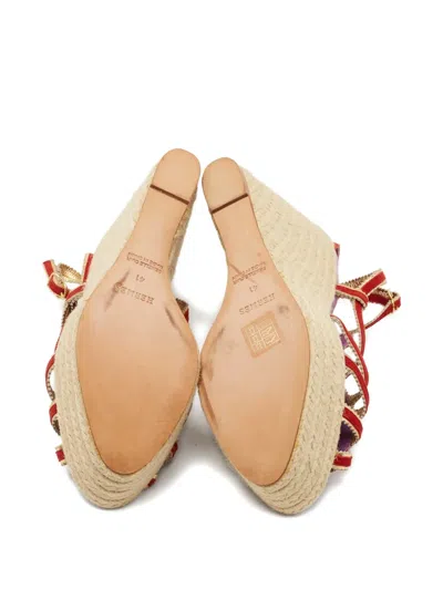 Pre-owned Hermes 13mm Wedge-heel Espadrilles