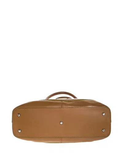 Pre-owned Tod's Vintage Buckled Rolled-handle Tote Bag