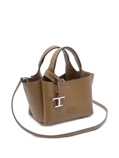 Tod's Logo-detail Leather Cross Body Bag