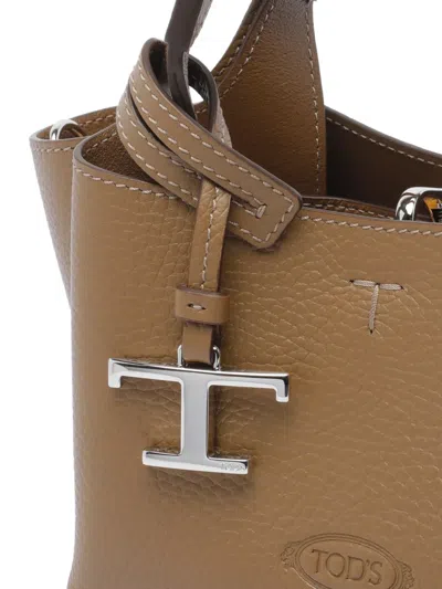 Tod's Logo-detail Leather Cross Body Bag