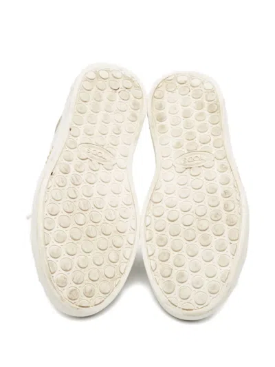 Pre-owned Tod's Vintage Leather Studded Sneakers
