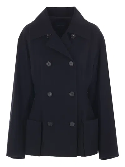 Yohji Yamamoto Double-breasted Buttoned Jacket In Black
