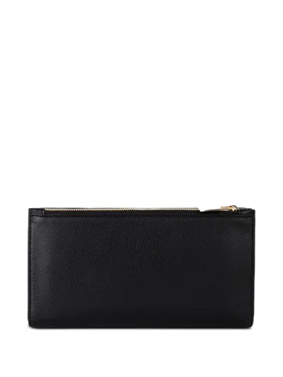 Elisabetta Franchi Chain-strap Leather Wallet In Black