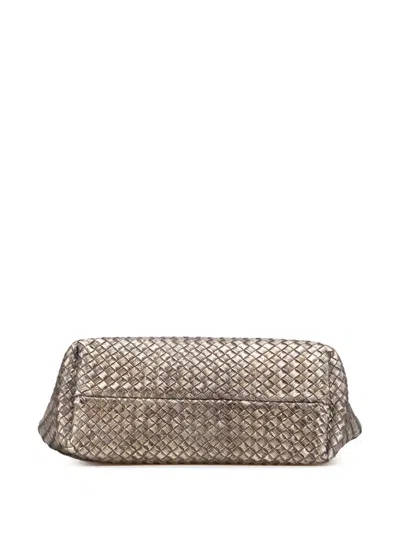 Pre-owned Bottega Veneta 2000-2007 Medium Lambskin Intreccio Cabat Tote Bag