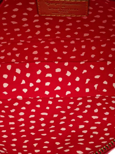 Pre-owned Louis Vuitton 2012 Yayoi Kusama Monogram Vernis Dots Infinity Pochette Accessoires Shoulder Bag