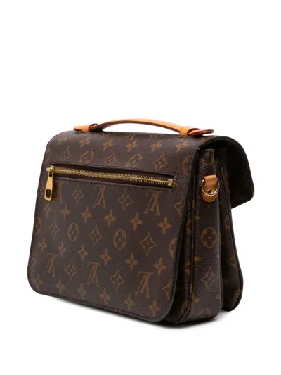 Pre-owned Louis Vuitton 2016 Monogram Pochette Metis Satchel