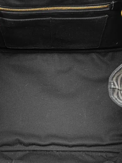 Pre-owned Prada 2013-2025 Large Canvas Canapa Righe Striped Satchel