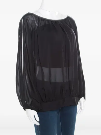 Pre-owned Marc Jacobs Vintage Sheer Silk Blouse