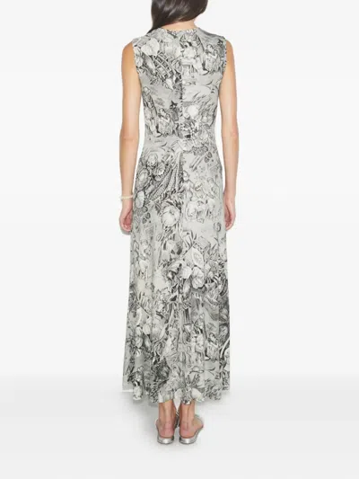 Tory Burch Printed Jersey Sleeveless Dress In Multi