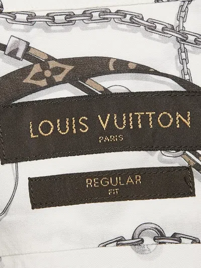 Pre-owned Louis Vuitton Chain And Belt-print Shirt