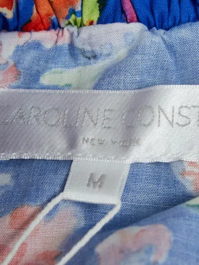 Pre-owned Caroline Constas Floral Ruffled Mini Dress