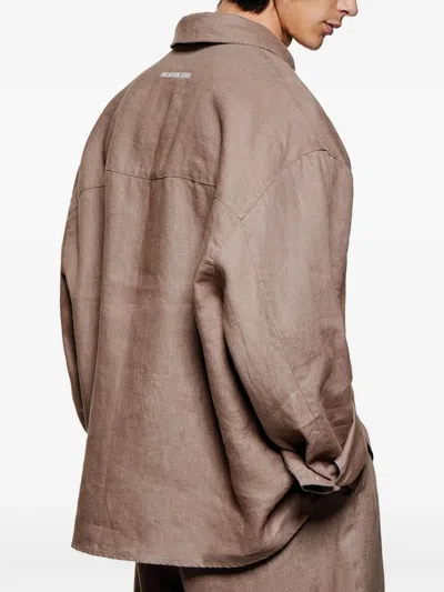 Mki Miyuki Zoku Button-down Shirt In Brown