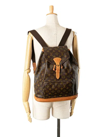 Pre-owned Louis Vuitton 2000 Monogram Montsouris Gm Backpack