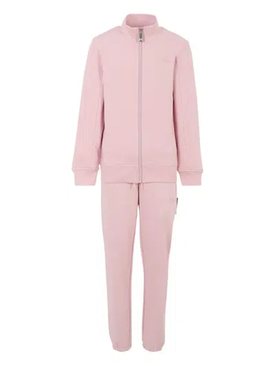 John Richmond Junior Zip-up Logo Tracksuit In Pink