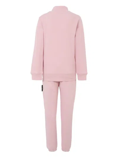 John Richmond Junior Zip-up Logo Tracksuit In Pink