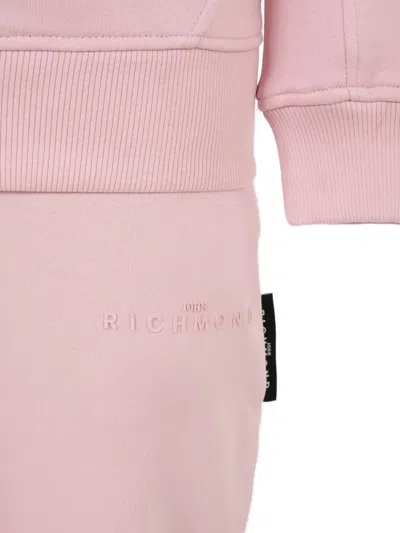 John Richmond Junior Zip-up Logo Tracksuit In Pink