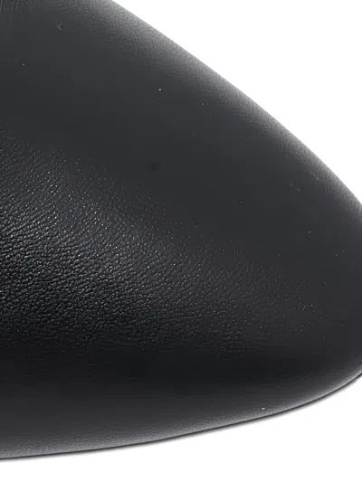 Pre-owned Saint Laurent 95mm Leather Block-heel Ankle Boots