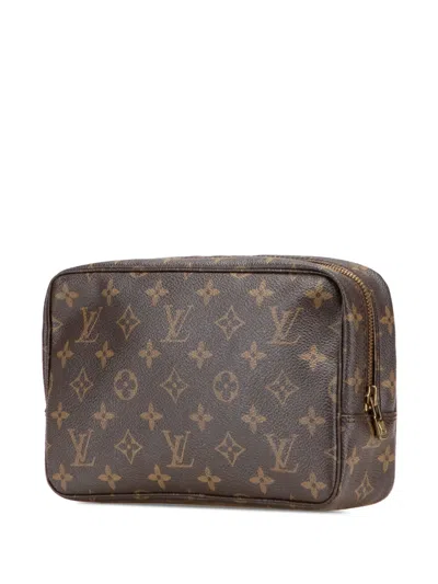 Pre-owned Louis Vuitton 1987 Monogram Trousse Toilette 23 Clutch Bag
